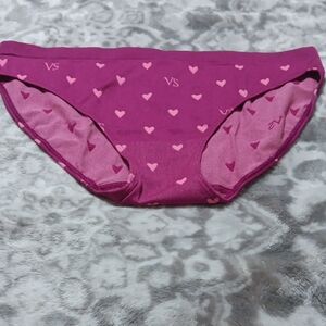 Victoria's Secret Magenta and Pink Heart Bikini Panties